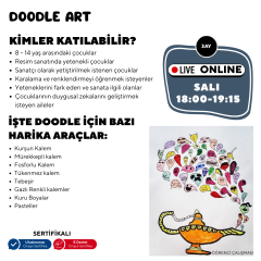 Doodle Sketching Art - Karalama Sanatı (8-14 Yaş)