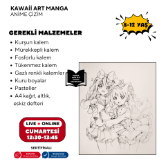 Kawaii Art Çizim (8-12 Yaş) -Başlangıç Seviyesi