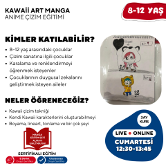 Kawaii Art Çizim Eğitimi (8-12 Yaş) -Başlangıç Seviyesi