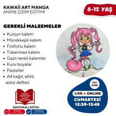 Kawaii Art Çizim Eğitimi (8-12 Yaş) -Başlangıç Seviyesi