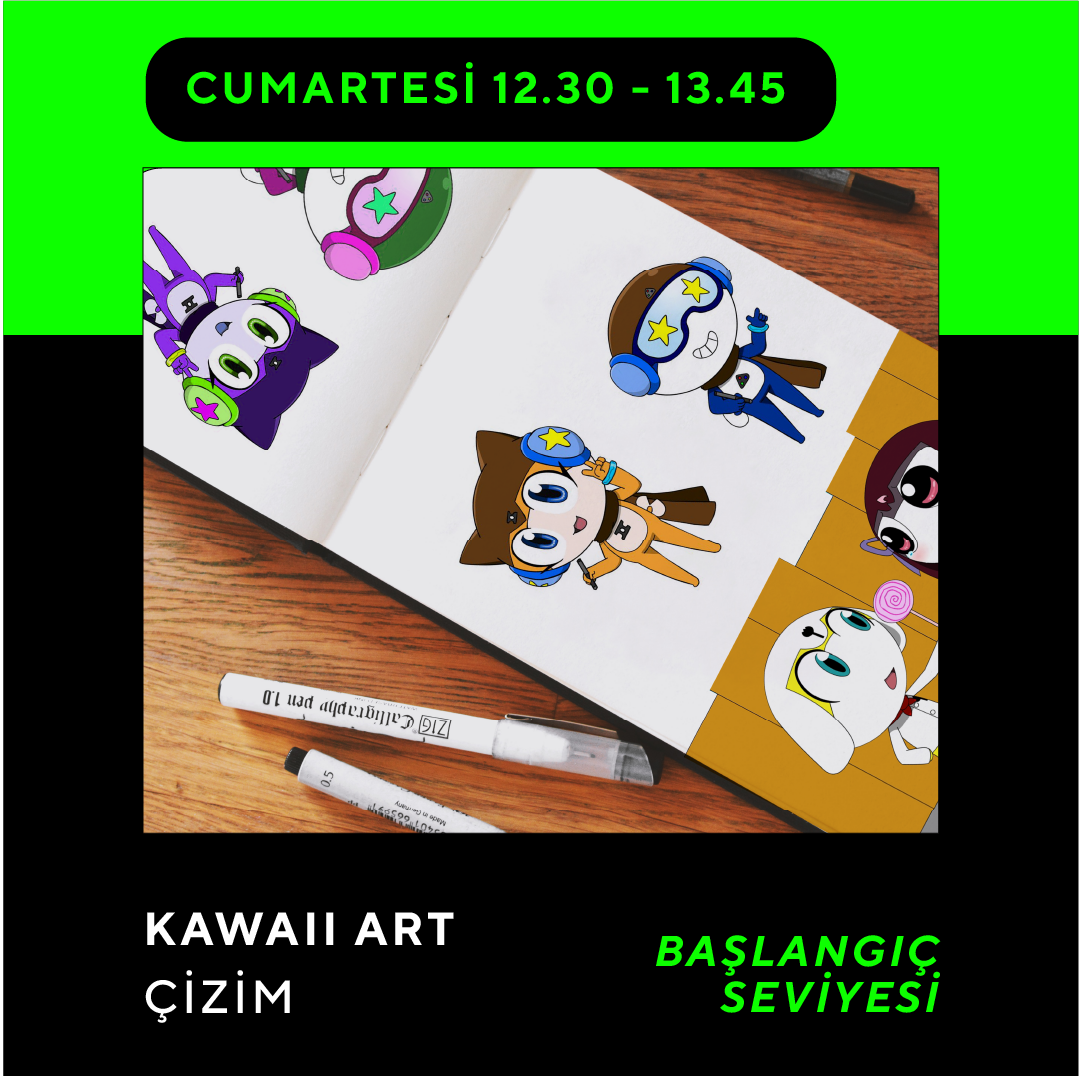 Kawaii Art Çizim (8-12 Yaş) -Başlangıç Seviyesi