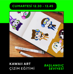 Kawaii Art Çizim (8-12 Yaş) -Başlangıç Seviyesi