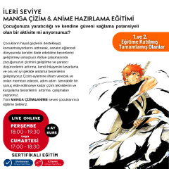 Manga Çizim ve Anime Hazırlama Eğitimi (İleri Seviye)(10-16 Yaş)