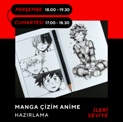 Manga Çizim ve Anime Hazırlama  (İleri Seviye)(10-16 Yaş)