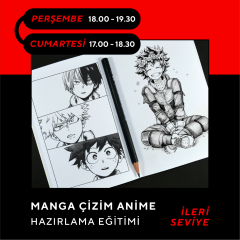 Manga Çizim ve Anime Hazırlama Eğitimi (İleri Seviye)(10-16 Yaş)