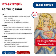 Manga Çizim ve Anime Hazırlama  (İleri Seviye)(17 Yaş ve Yetişkin)