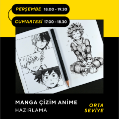 Manga Çizim ve Anime Hazırlama (Orta Seviye)(10-16 Yaş)