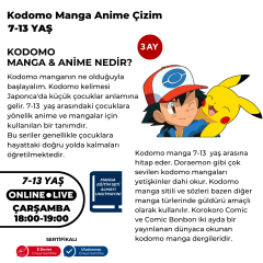 Kodomo Manga & Anime Çizimi  (7-13 Yaş)