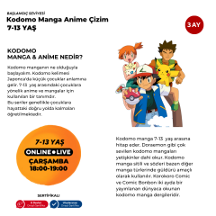 Kodomo Manga & Anime Çizimi  (7-13 Yaş)