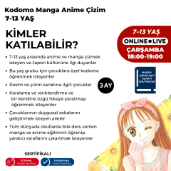 Kodomo Manga & Anime Çizimi  (7-13 Yaş)
