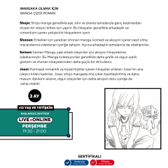 Mangaka Olmak için Japon Çizgi Roman (MANGA) Storyboard