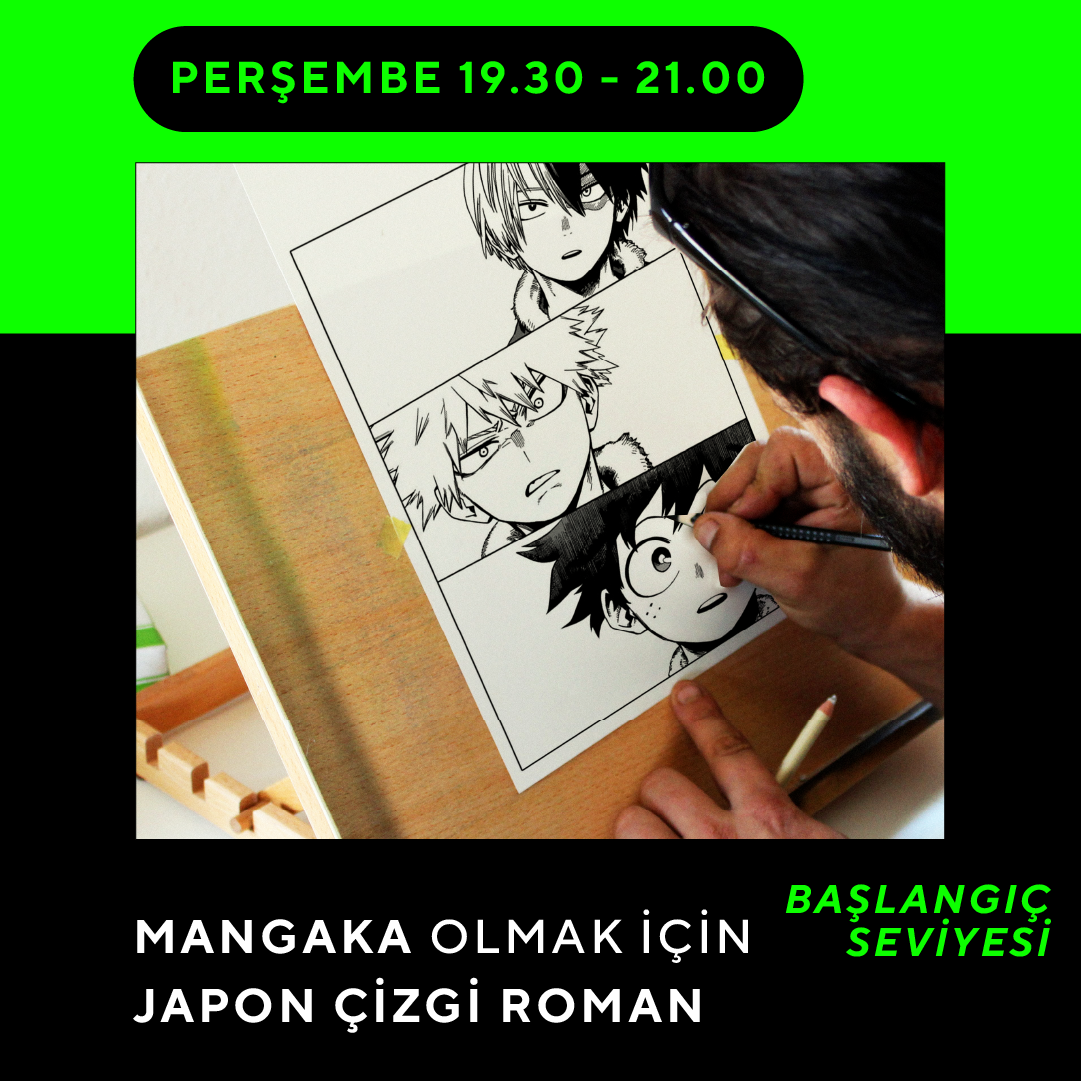 Mangaka Olmak için Japon Çizgi Roman (MANGA) Storyboard