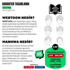 Webtoon ve Manhwa (Kore Çizgi Roman) Hazırlama  (+12 Yaş ve Yetişkin)