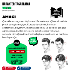 Webtoon ve Manhwa (Kore Çizgi Roman) Hazırlama  (+12 Yaş ve Yetişkin)