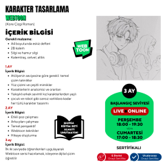 Webtoon ve Manhwa (Kore Çizgi Roman) Hazırlama  (+12 Yaş ve Yetişkin)