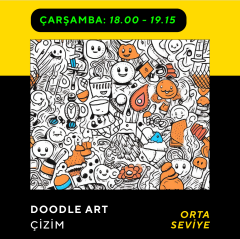 Doodle Sketching Art Eğitimi- Karalama Sanatı  (8-14 Yaş)(Orta Seviye)