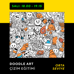 Doodle Sketching Art Eğitimi- Karalama Sanatı  (8-14 Yaş)(Orta Seviye)